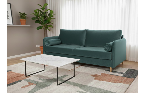 Sofa Harry II letto 77 na sprężynach z funkcją spania i pojemnikiem